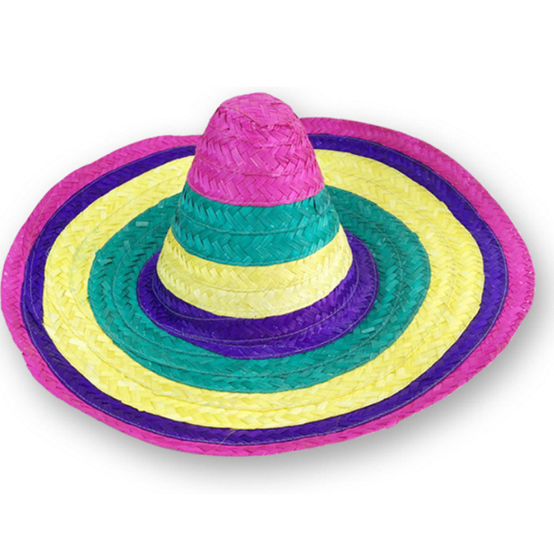 Kleurrijke bamboesombrero