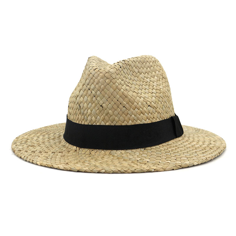 Custom Band Zout Gras Mens Fedora Hoed