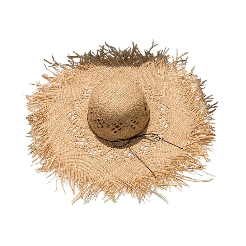 Nieuwe aankomst dame lichtgewicht Raffia zomer zonnehoed