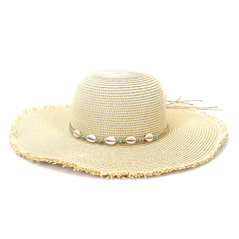 Stijlvolle Shell Band Beach Lady Floppy Sombrero