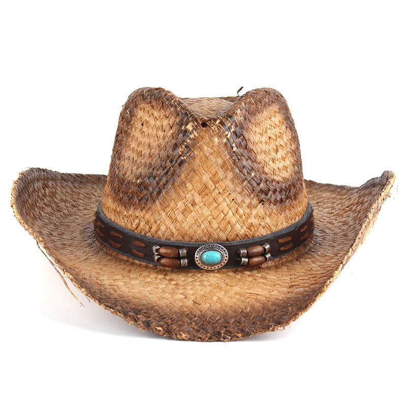 Zomer Strand Raffia Cowboy Hoeden